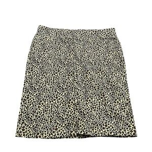 Vintage Plus Size XL Chic Leopard Print Pencil Skirt Elastic Animal Print Fall